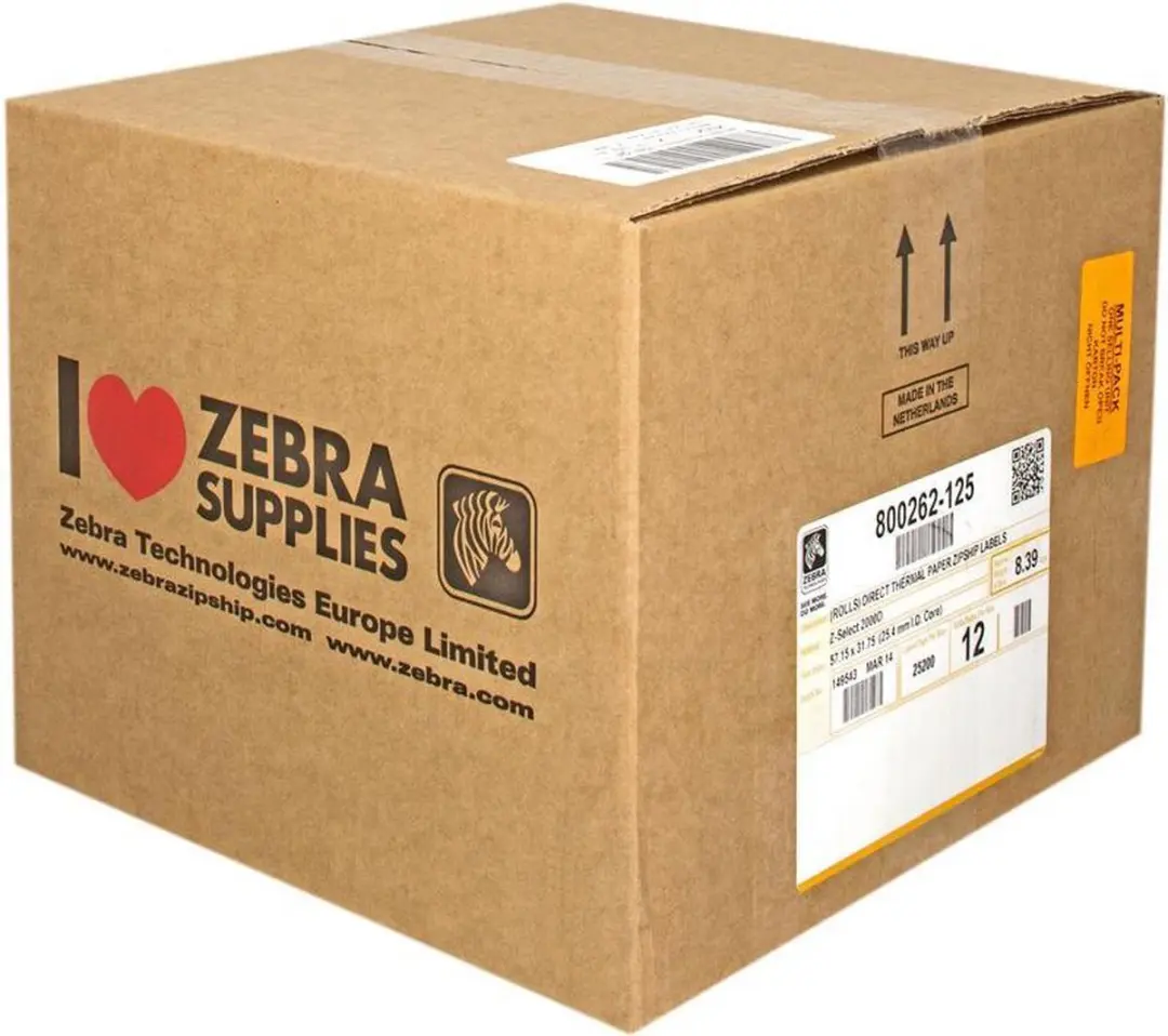 Zebra 800262-125 Thermische Labels 57x32mm - 25.200 Stuks - afbeelding 4 van 6