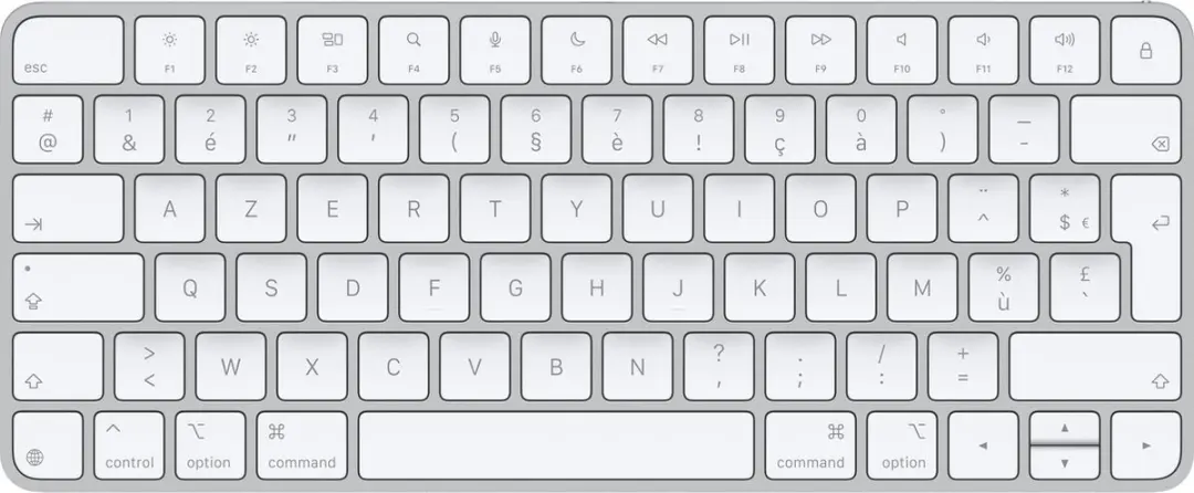 Apple Magic toetsenbord Universeel USB + Bluetooth AZERTY Frans Wit