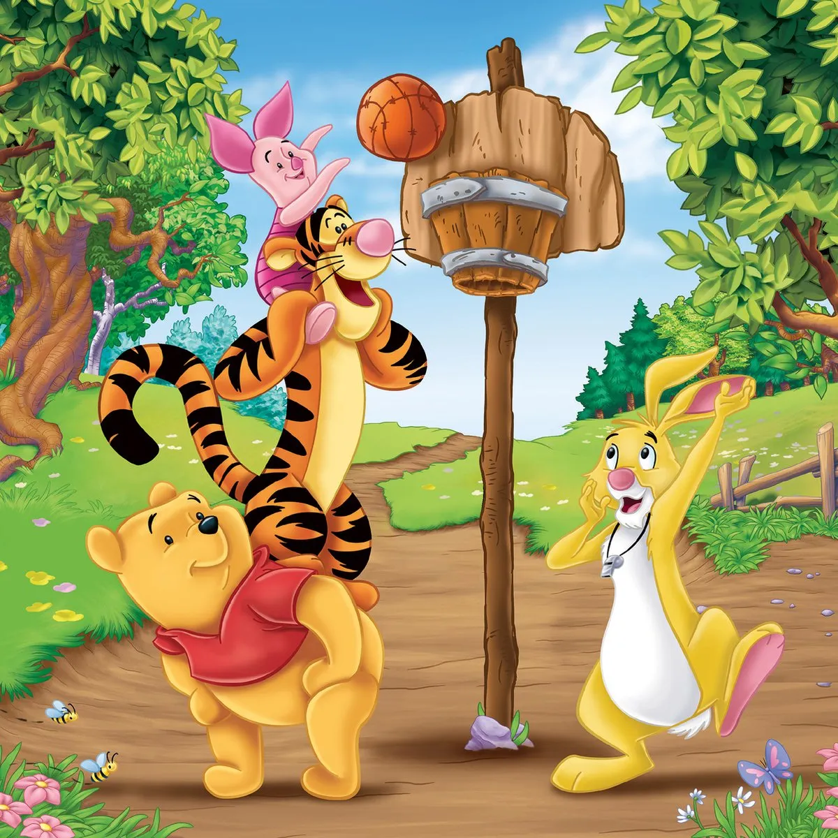 Ravensburger Disney Winnie the Pooh Sportdag Puzzel - 3x49 Stuks