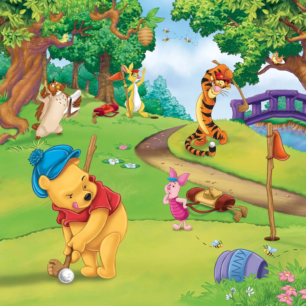 Ravensburger Disney Winnie the Pooh Sportdag Puzzel - 3x49 Stuks