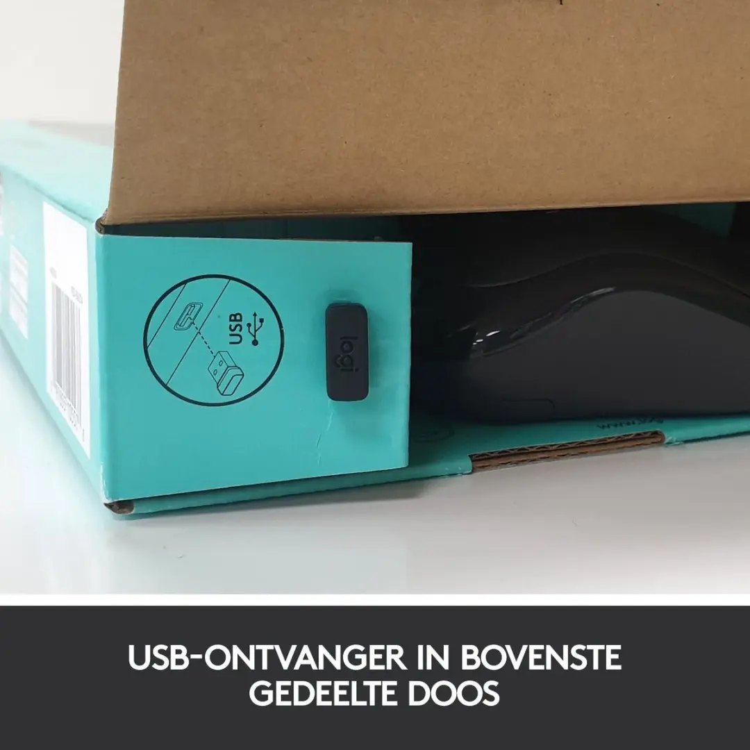 Logitech MK270 Draadloos Toetsenbord & Muis - 3 Knoppen - Zwart - afbeelding 2 van 6
