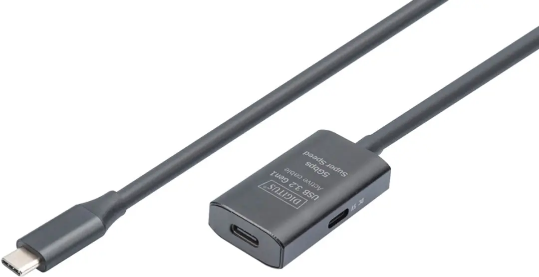 Digitus DA-73108 USB-C Kabel 5m - Actief - Zwart - afbeelding 6 van 6