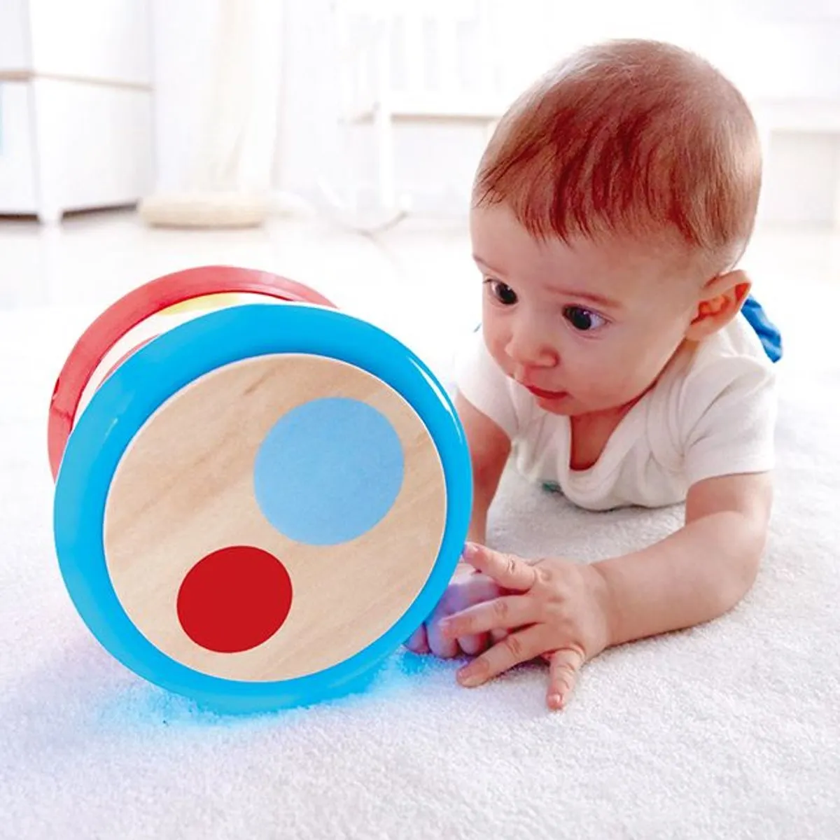 Hape Baby Trommel - 3x AA - Veelkleurig - afbeelding 6 van 6