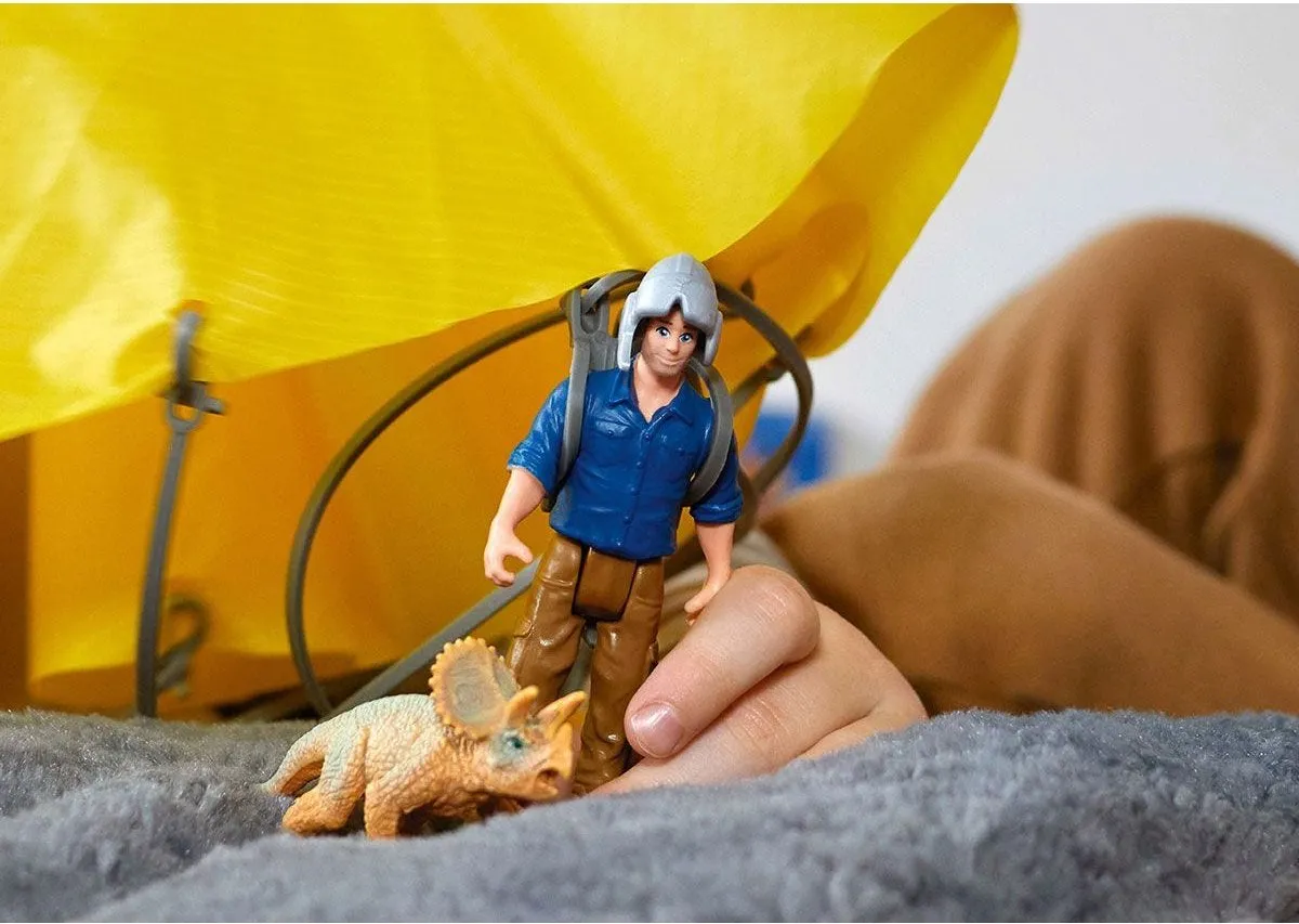 Schleich Dino Parachute-Reddingsbrigade 41471 - Multikleur