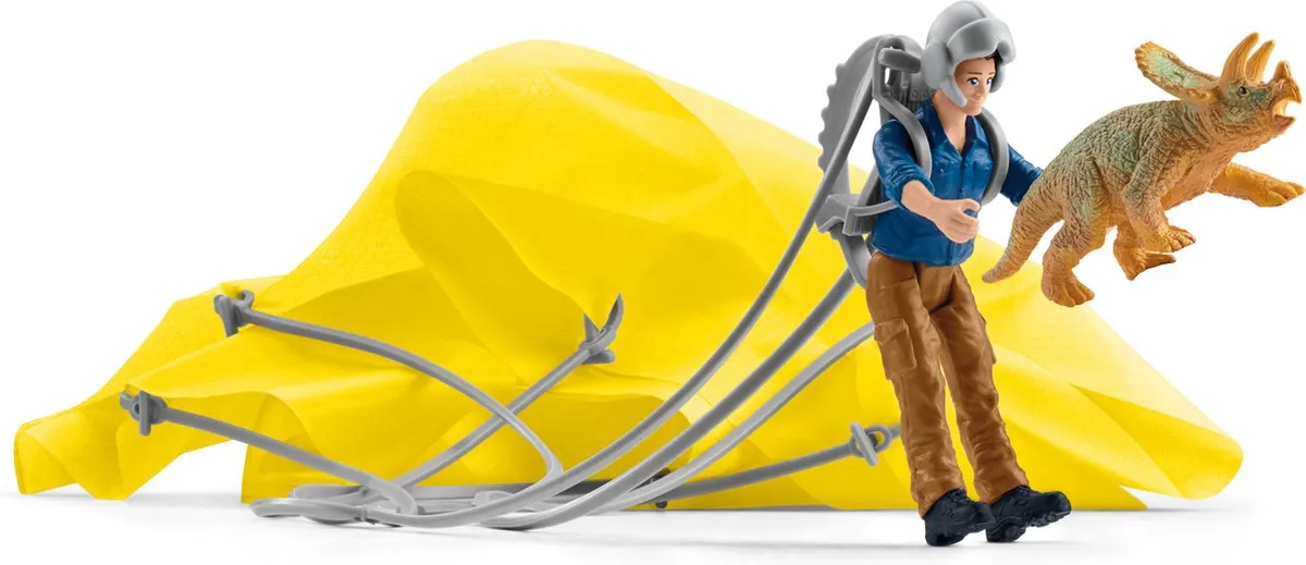 Schleich Dino Parachute-Reddingsbrigade 41471 - Multikleur