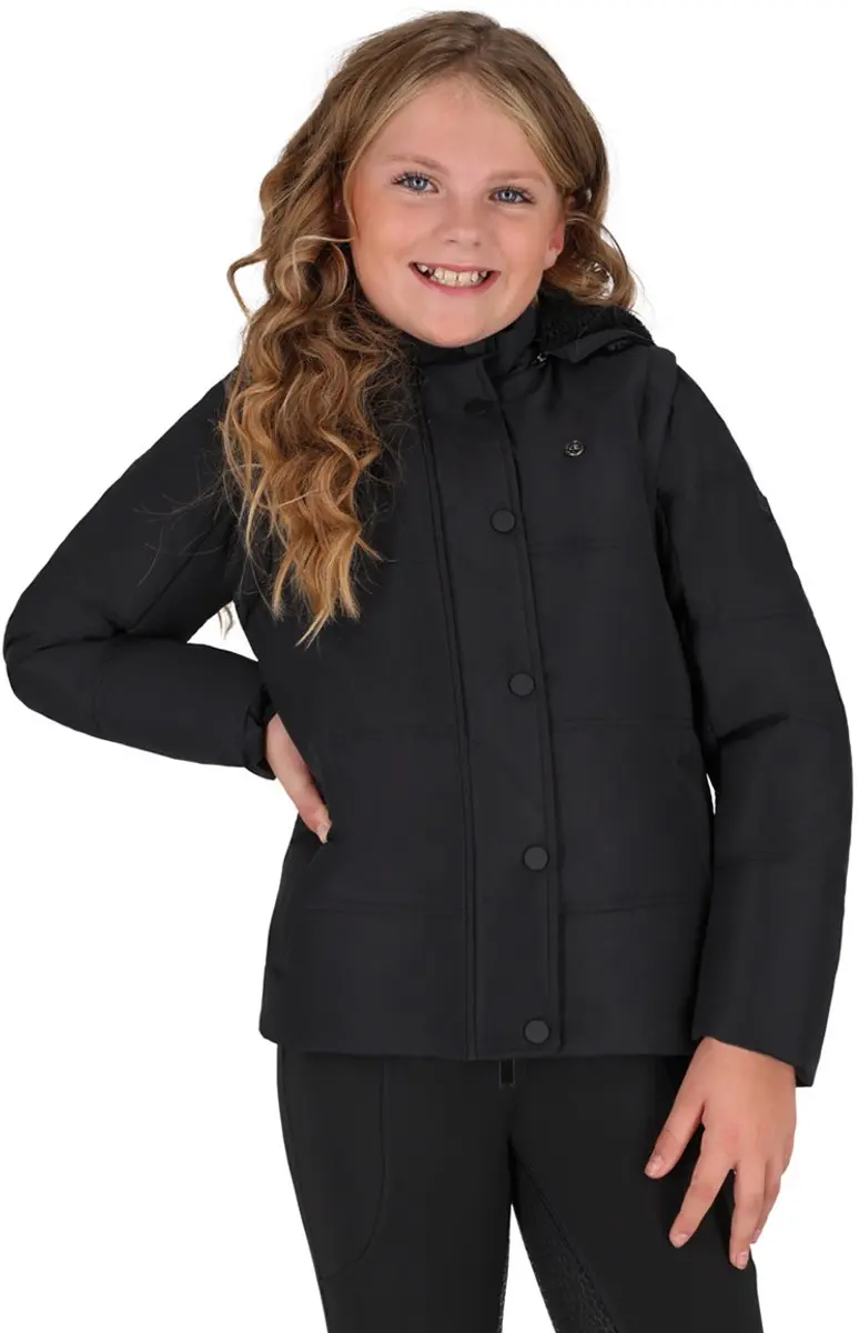 Qhp Winterjas Qhp Rayah Kids Zwart
