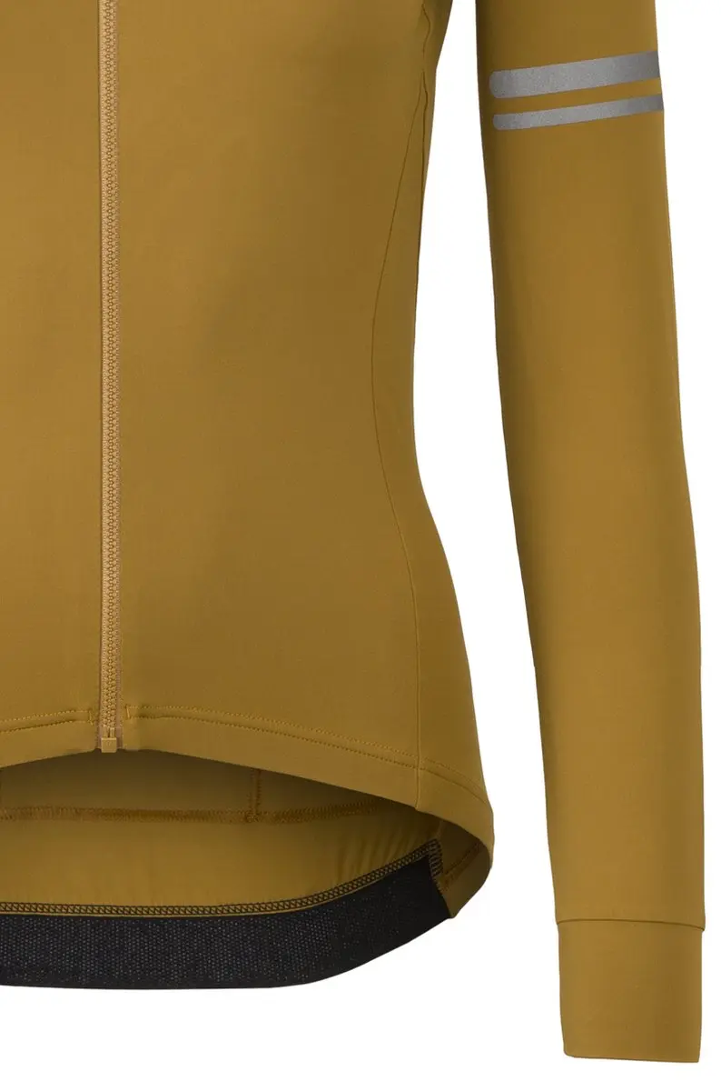 AGU Solid Dames Fietsshirt Lange Mouwen - 4Way Stretch - Bruin XXL
