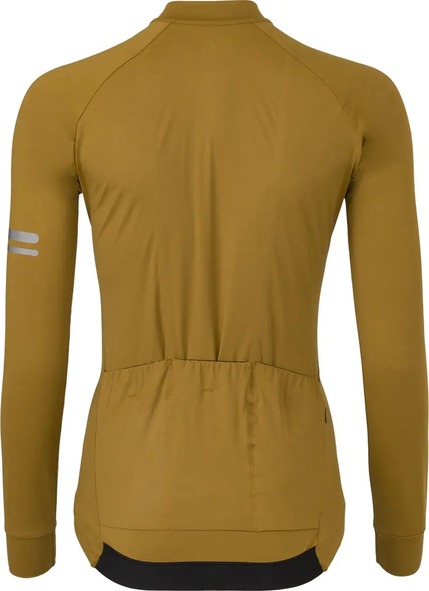 AGU Solid Dames Fietsshirt Lange Mouwen - 4Way Stretch - Bruin XXL