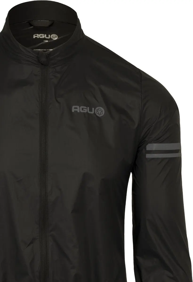 AGU Essential Windjack Heren L - Zwart - Waterafstotend & Opvouwbaar - afbeelding 6 van 6