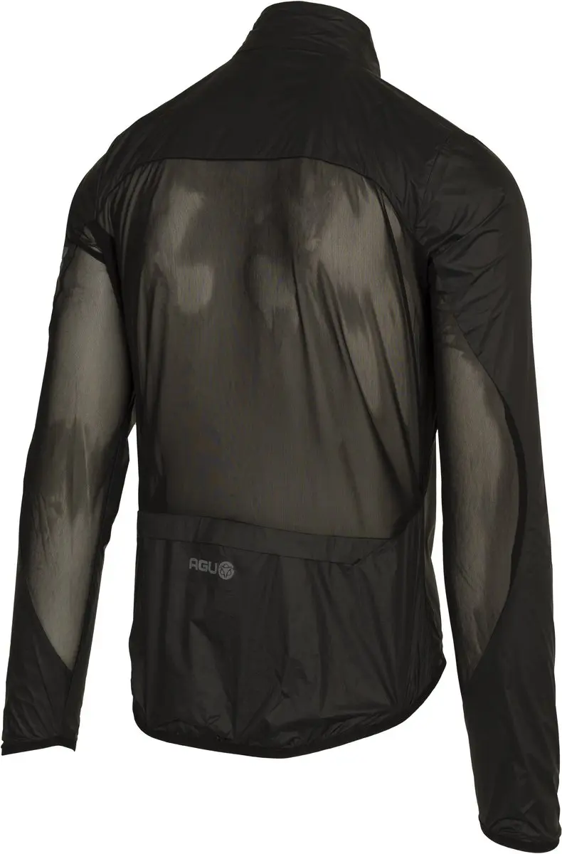AGU Essential Windjack Heren L - Zwart - Waterafstotend & Opvouwbaar