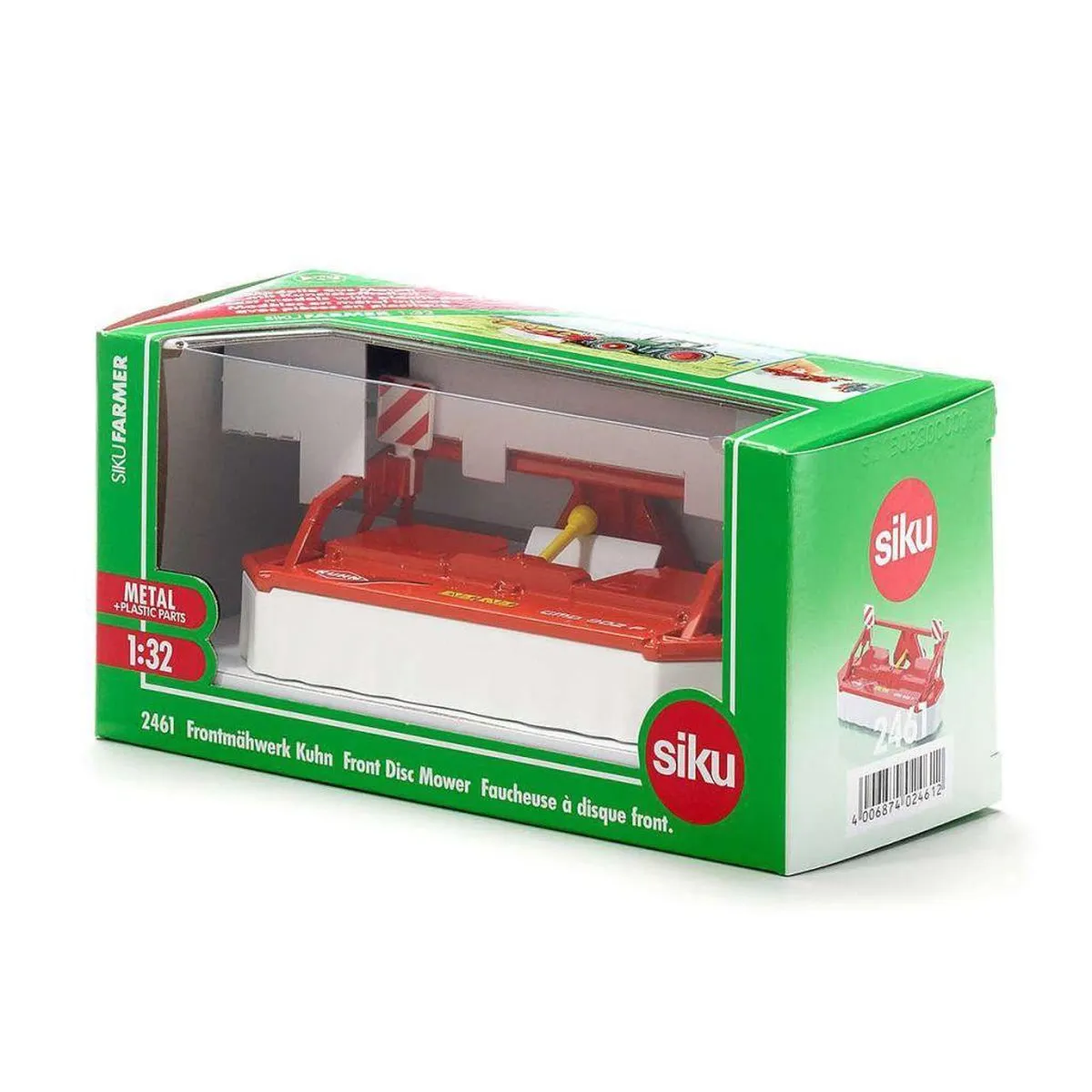 SIKU 2461 Kuhn Frontmaaier 1:32 - Rood/wit