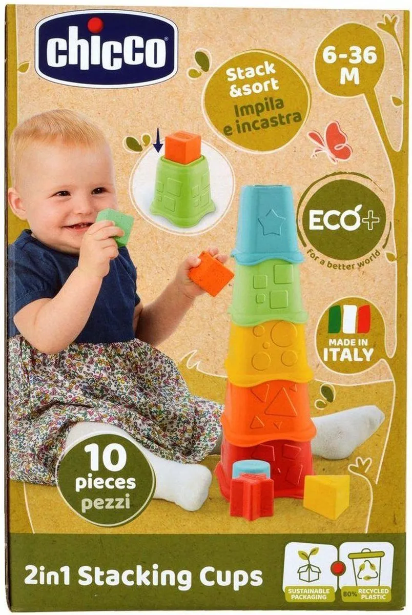 Chicco 2-in-1 Stapelbekers ECO+ 00009373100000 - Multicolor