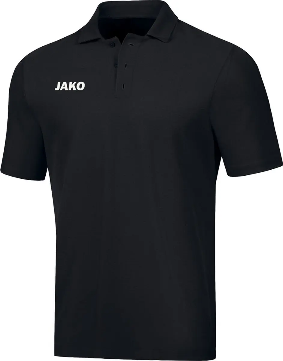 Jako Base Polo Heren - Zwart S