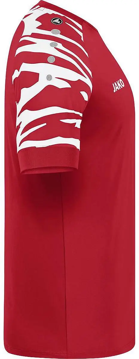 Jako Wild Shirt Heren - M - Wit/Sportrood