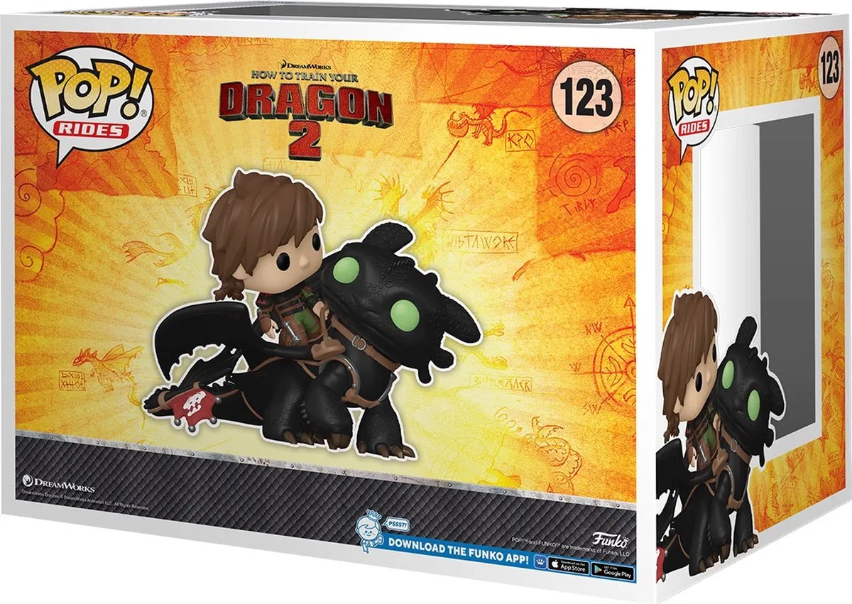 Funko How To Train Your Dragon Hiccup Pop Ride! Deluxe 81181 - Multicolor