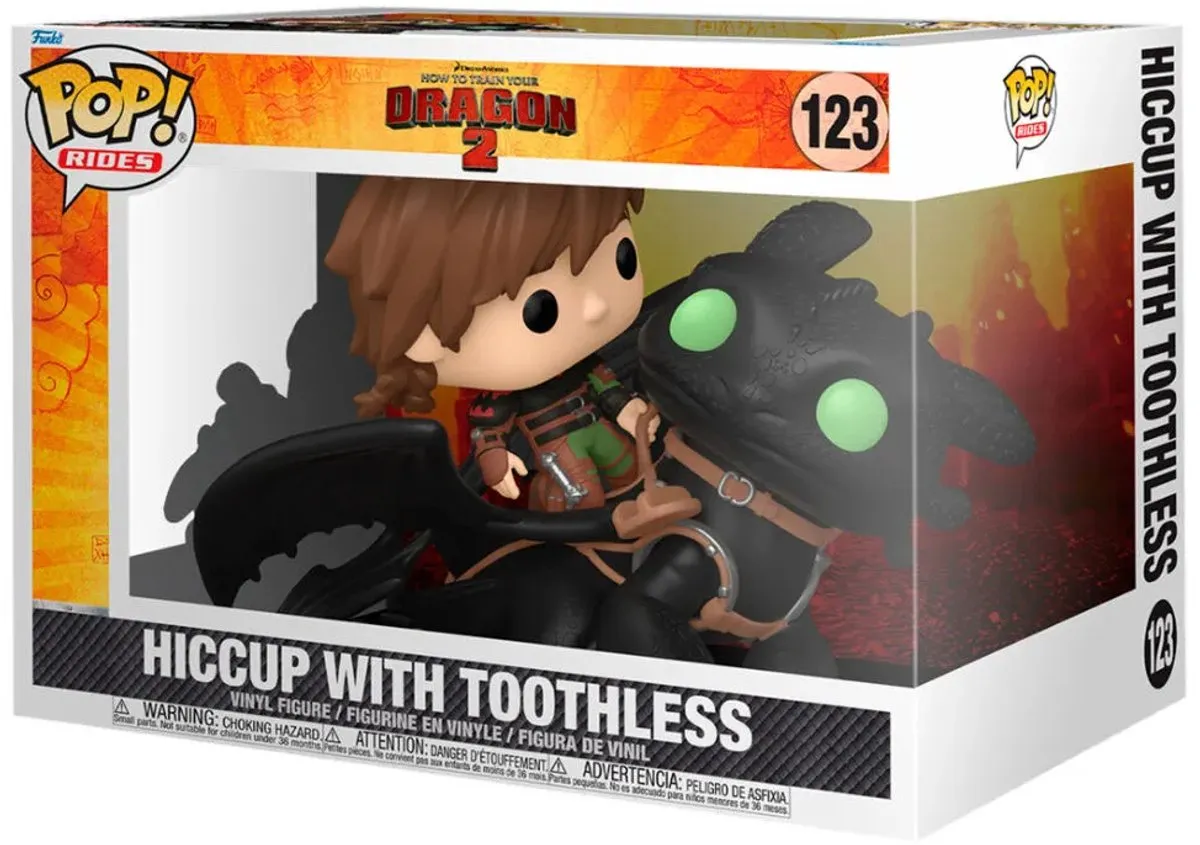Funko How To Train Your Dragon Hiccup Pop Ride! Deluxe 81181 - Multicolor