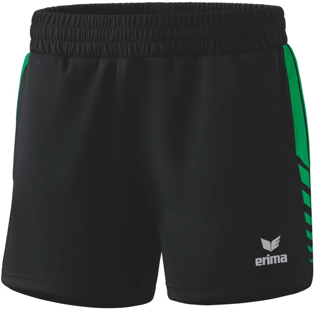 Erima Six Wings Worker Short Dames - Smaragd/Zwart 40