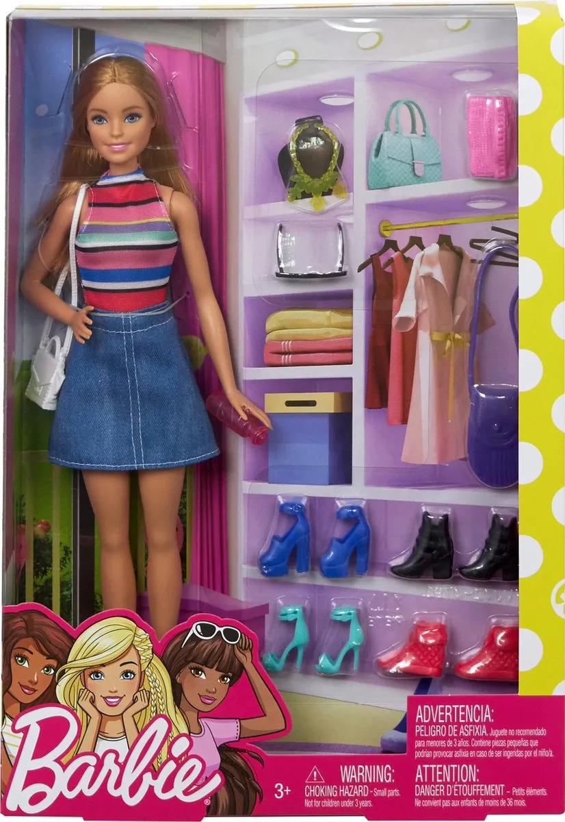 Barbie Pop en Schoenen Accessoires FVJ42 - Meerkleurig