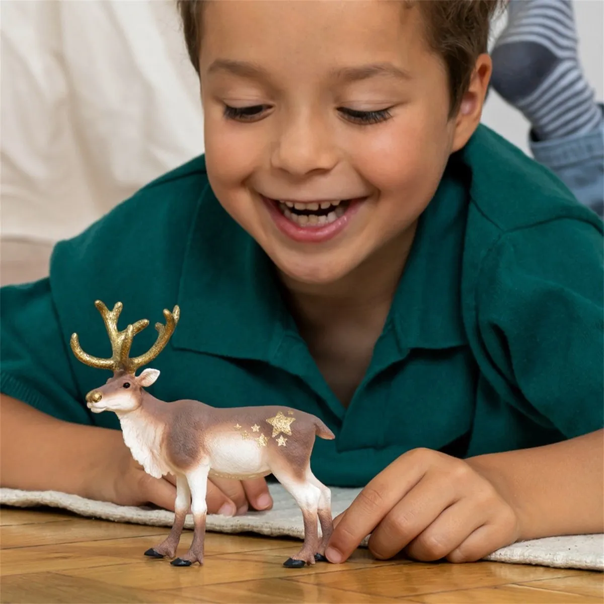 Schleich Rendier Kersteditie 72210 - Beige/Goud/Lichtbruin