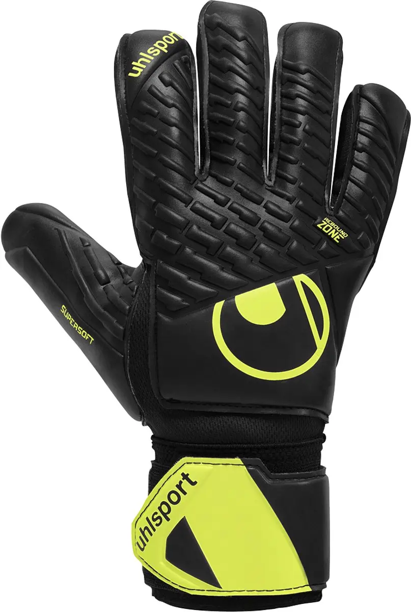 Uhlsport FM Supersoft HN Flex Frame Black Fluo Yellow Keepershandschoenen