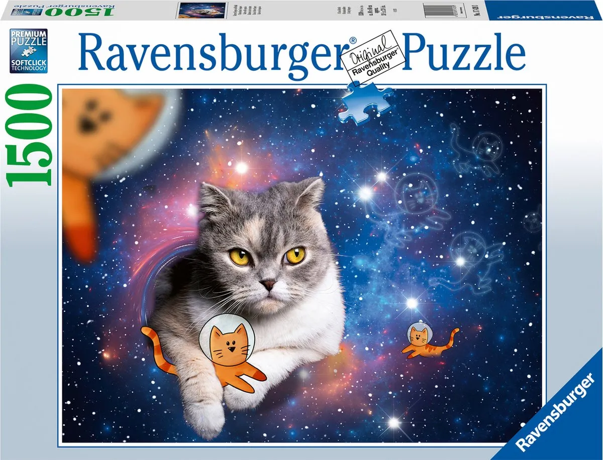 Ravensburger Ruimtekat Legpuzzel 1500 Stuks - Meerkleurig