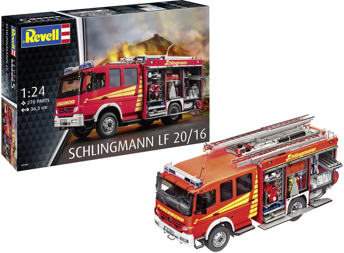 Revell 07404 Mercedes-Benz Atego Brandweerwagen Modelbouwpakket 1:24