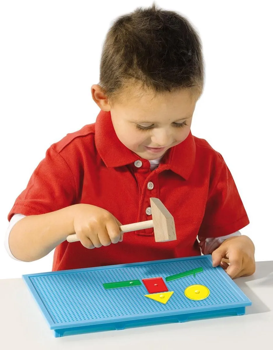 SES Creative My First Hamertje Tik Montessori Speelgoed - Basisvormen