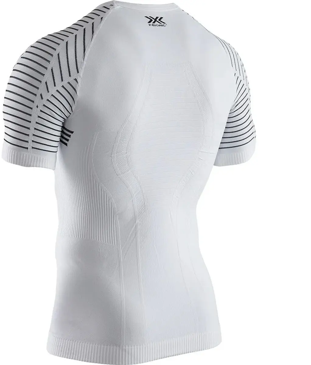 X-Bionic Invent 4.0 Sportshirt Heren - XXL - Arctic White/Dolomite Grey