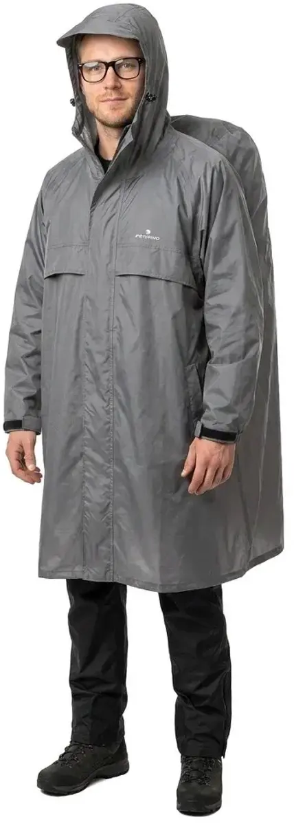 Ferrino Trekker Ripstop Poncho - Light Grey S/M