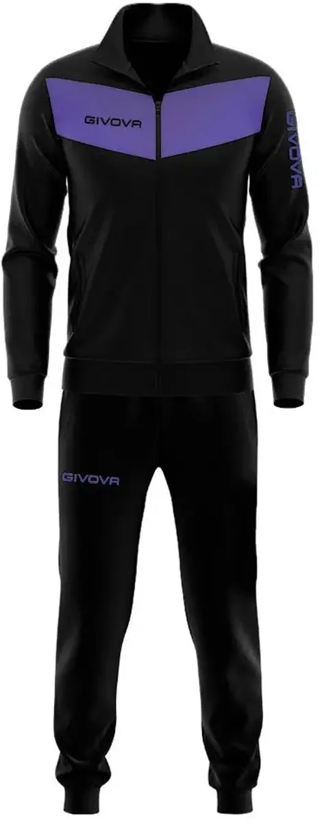 Givova Visa Triacetato 4s Trainingspak - L - Zwart