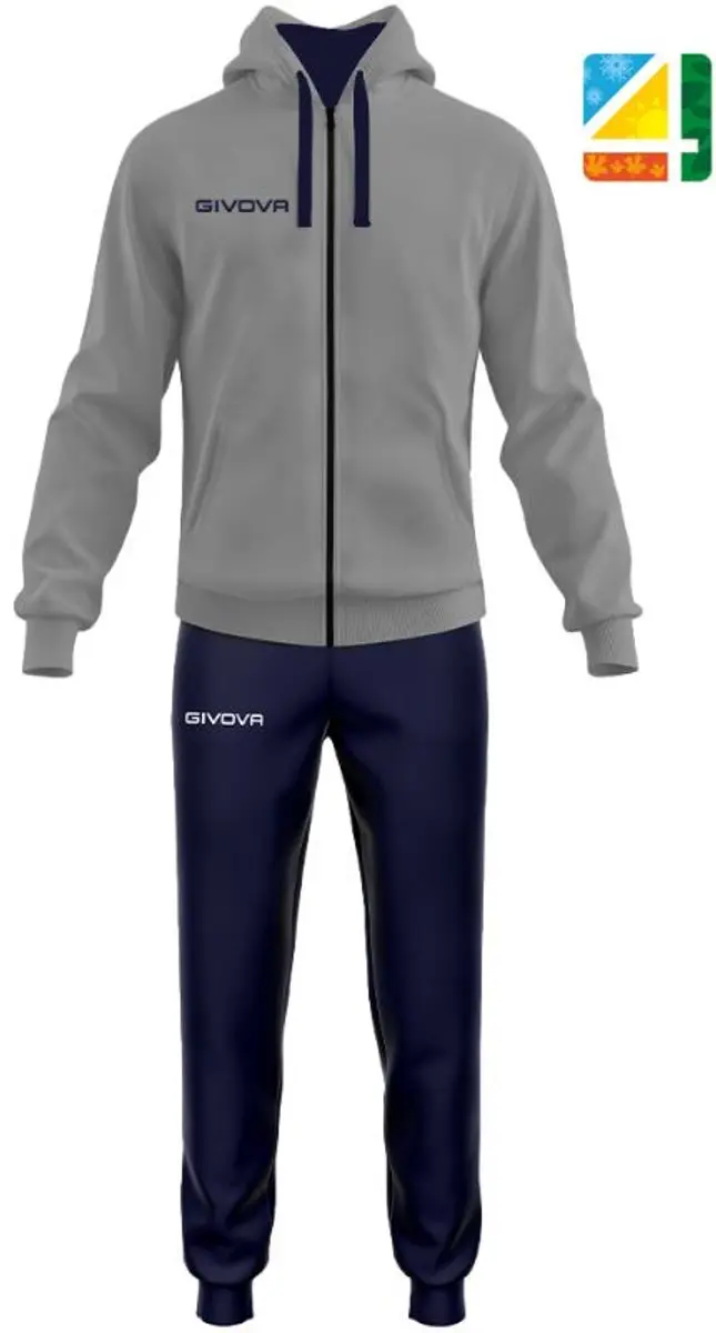 Givova King 4 Seasons Trainingspak - Grijs XL