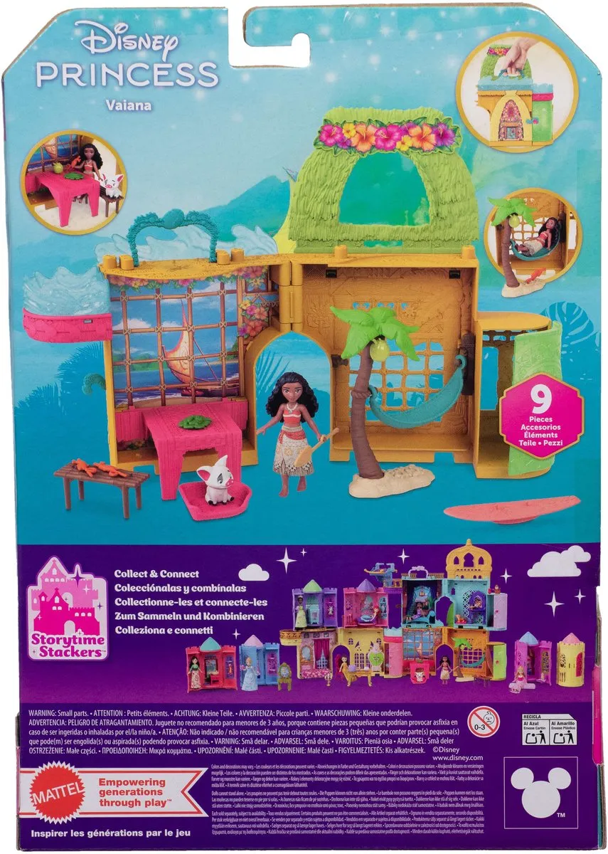 Disney Prinses Vaiana Verhaalstapelaars Poppenhuis Multicolor