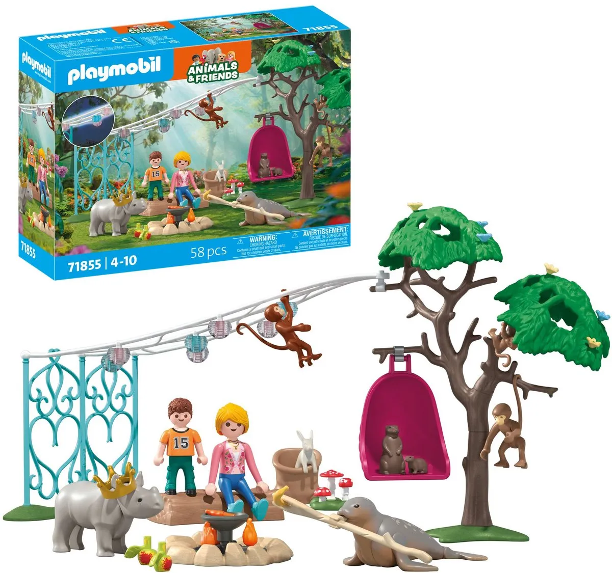 Playmobil Animals & Friends Grappig Verjaardagsfeestje 71855 - Multicolor
