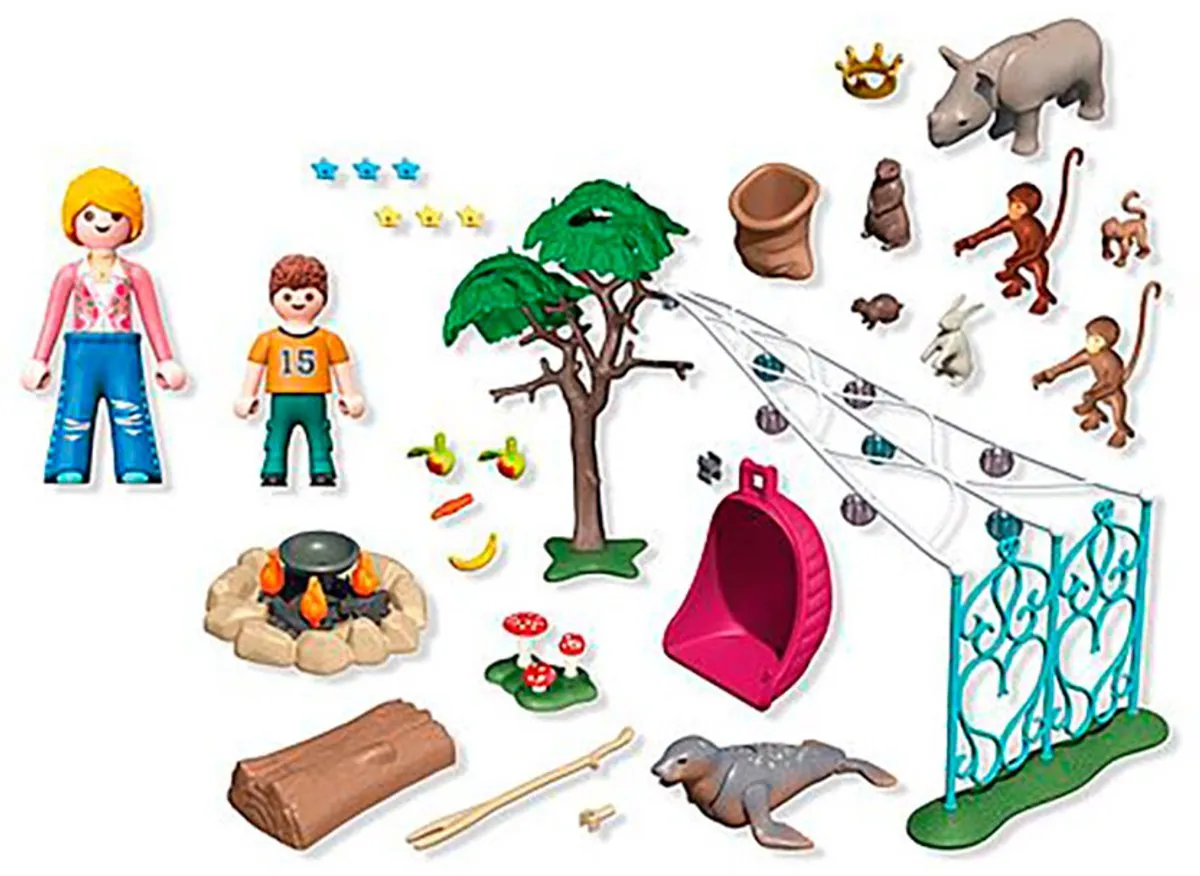 Playmobil Animals & Friends Grappig Verjaardagsfeestje 71855 - Multicolor
