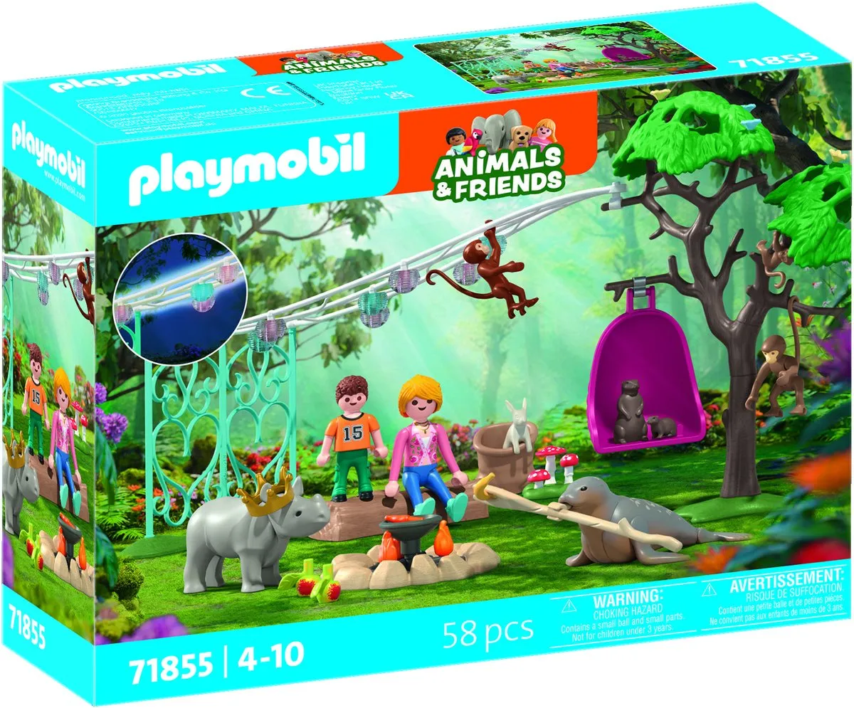 Playmobil Animals & Friends Grappig Verjaardagsfeestje 71855 - Multicolor