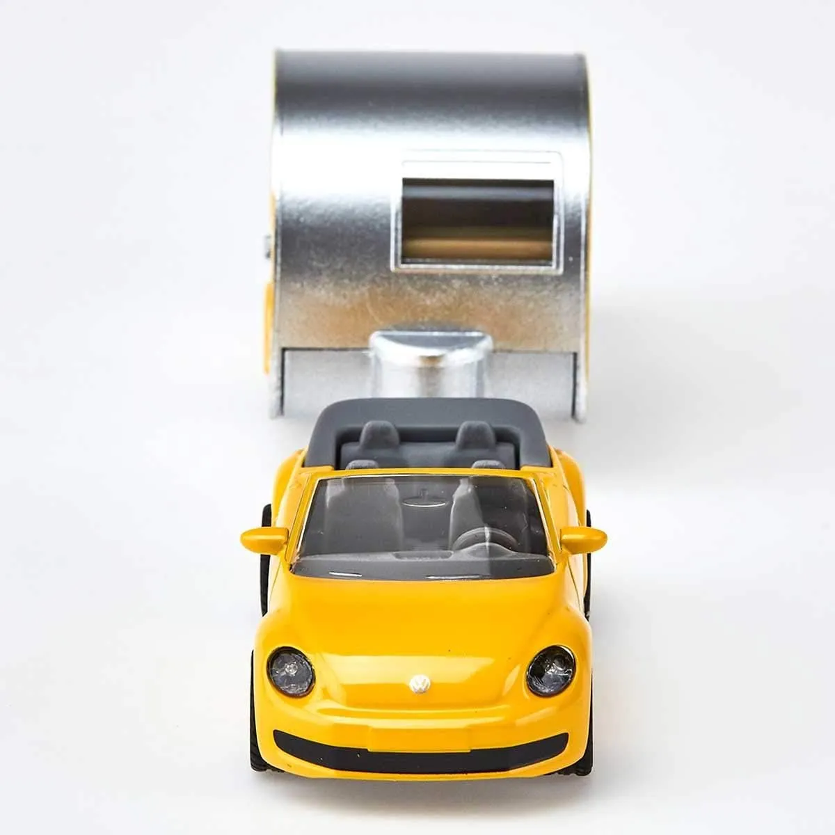 SIKU 1629 Volkswagen Beetle met Caravan - Geel