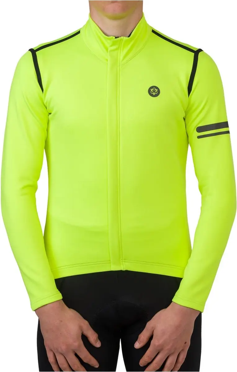 AGU Rain Jersey 44208900-002-06 Thermo Wielrenshirt - Geel - XL
