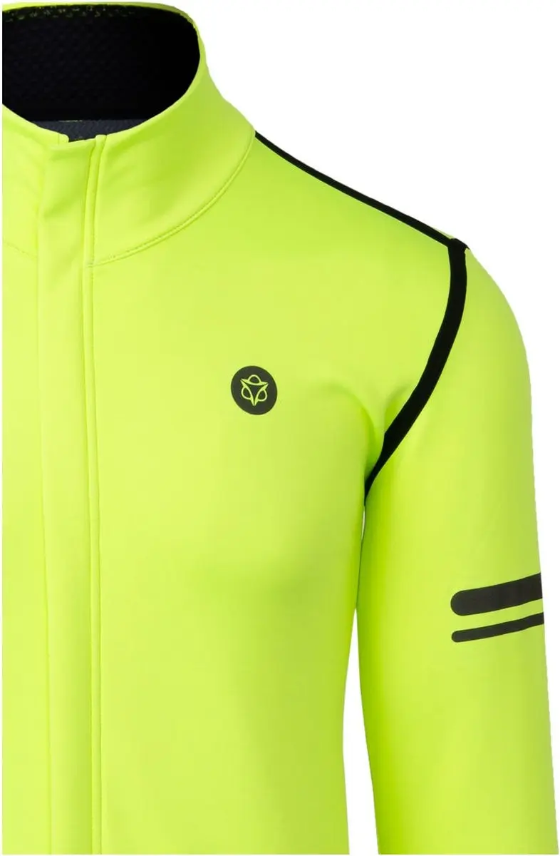 AGU Rain Jersey 44208900-002-06 Thermo Wielrenshirt - Geel - XL