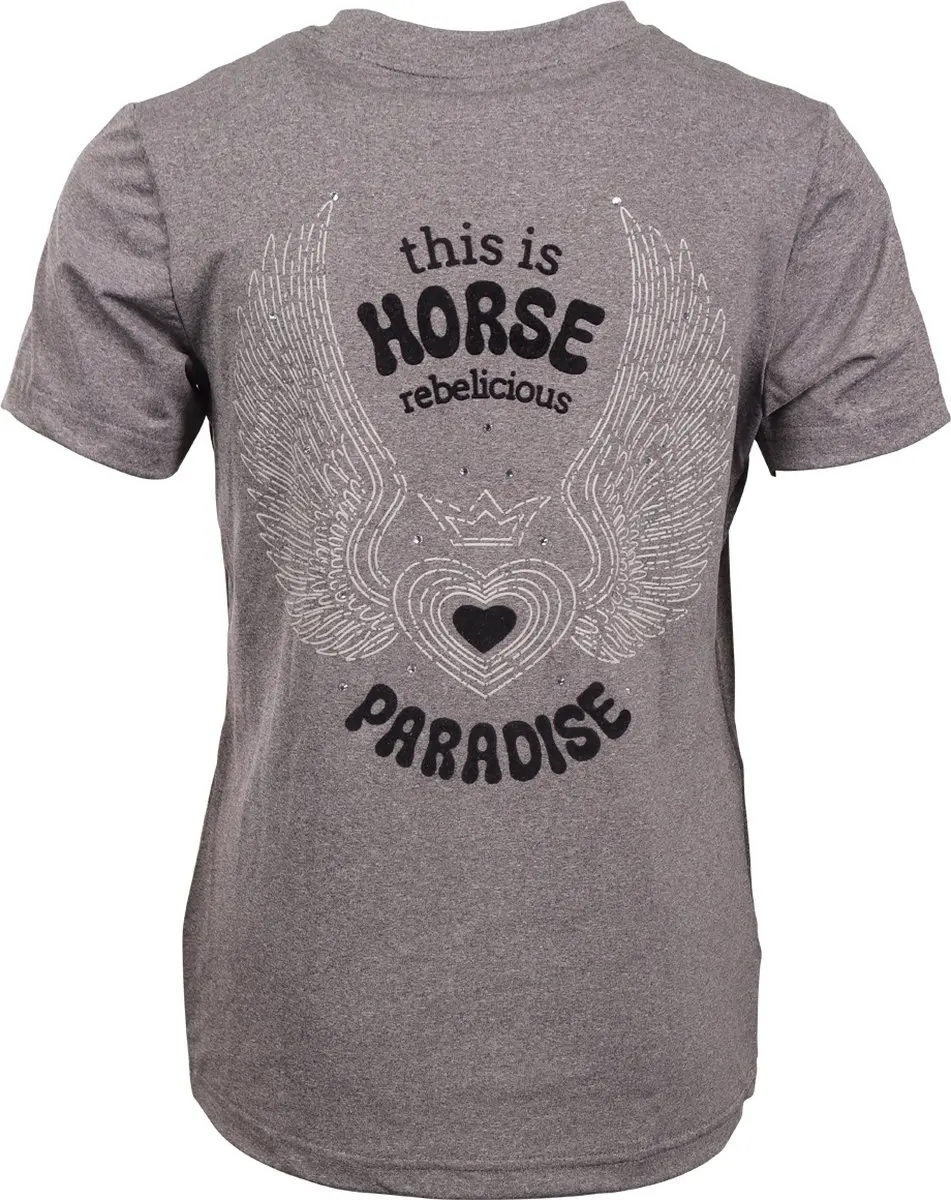 Epplejeck Ejhorse Paradise Kids Shirt - XS Grijs
