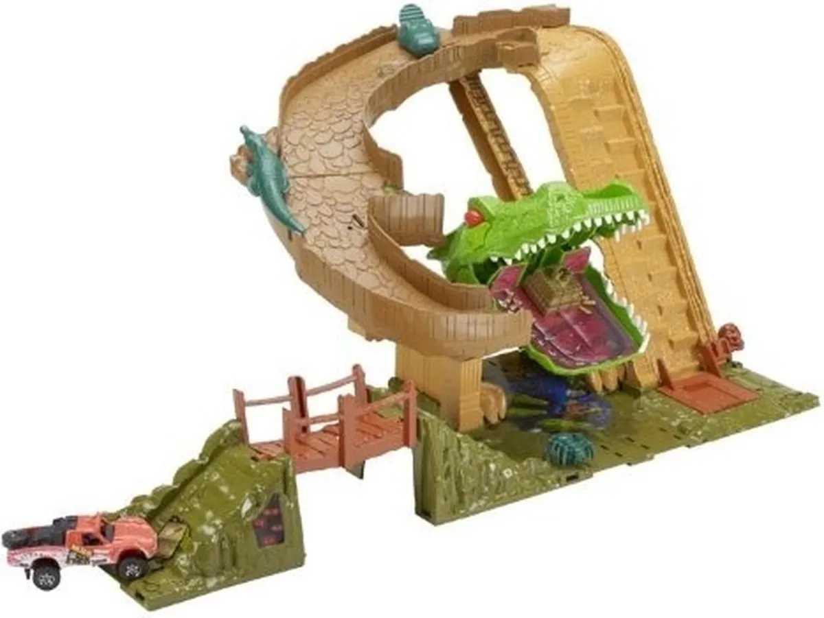 Mattel Matchbox Mission Croc Escape Speelset - Kaki