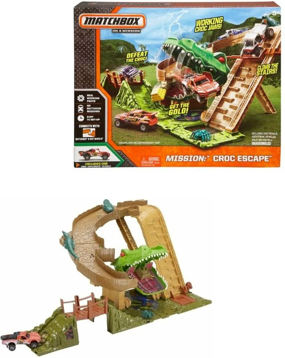Mattel Matchbox Mission Croc Escape Speelset