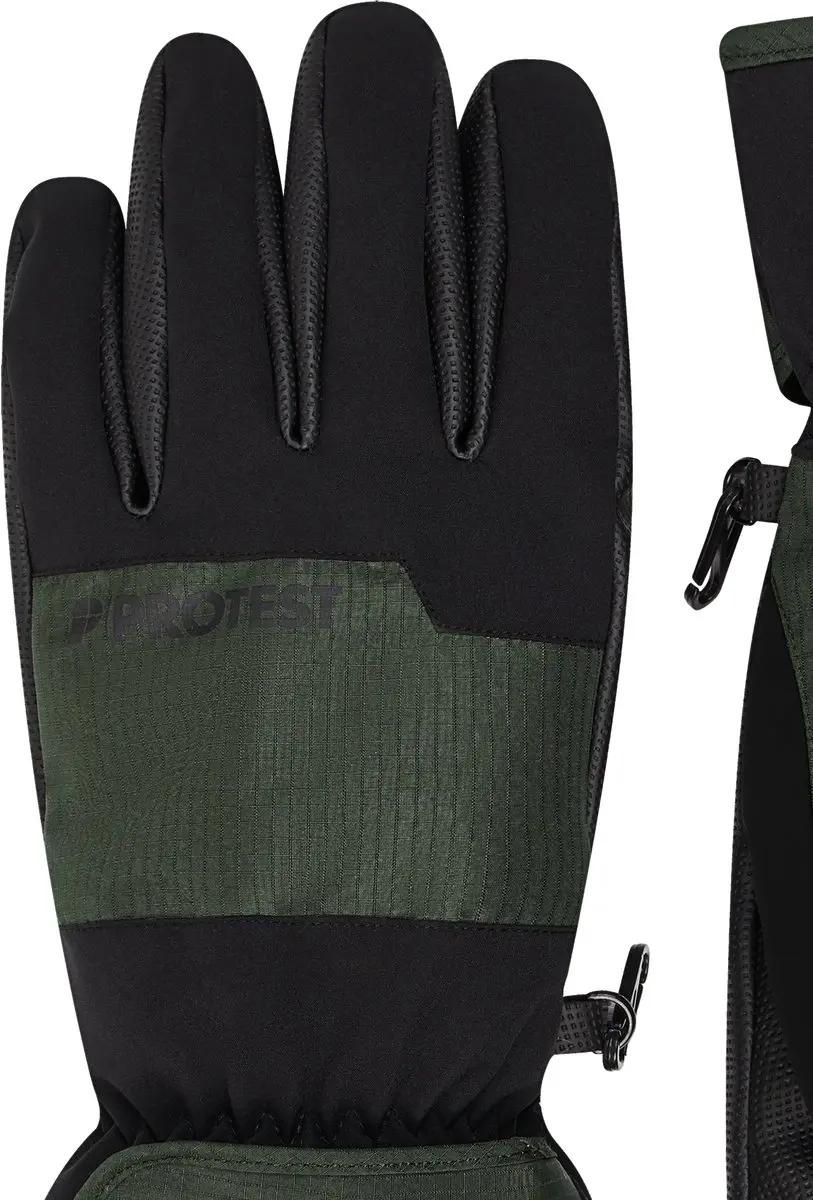 Protest Prtrazor Ski Handschoenen Heren - Waterkolom 20K - XL - Kale Green - afbeelding 2 van 6