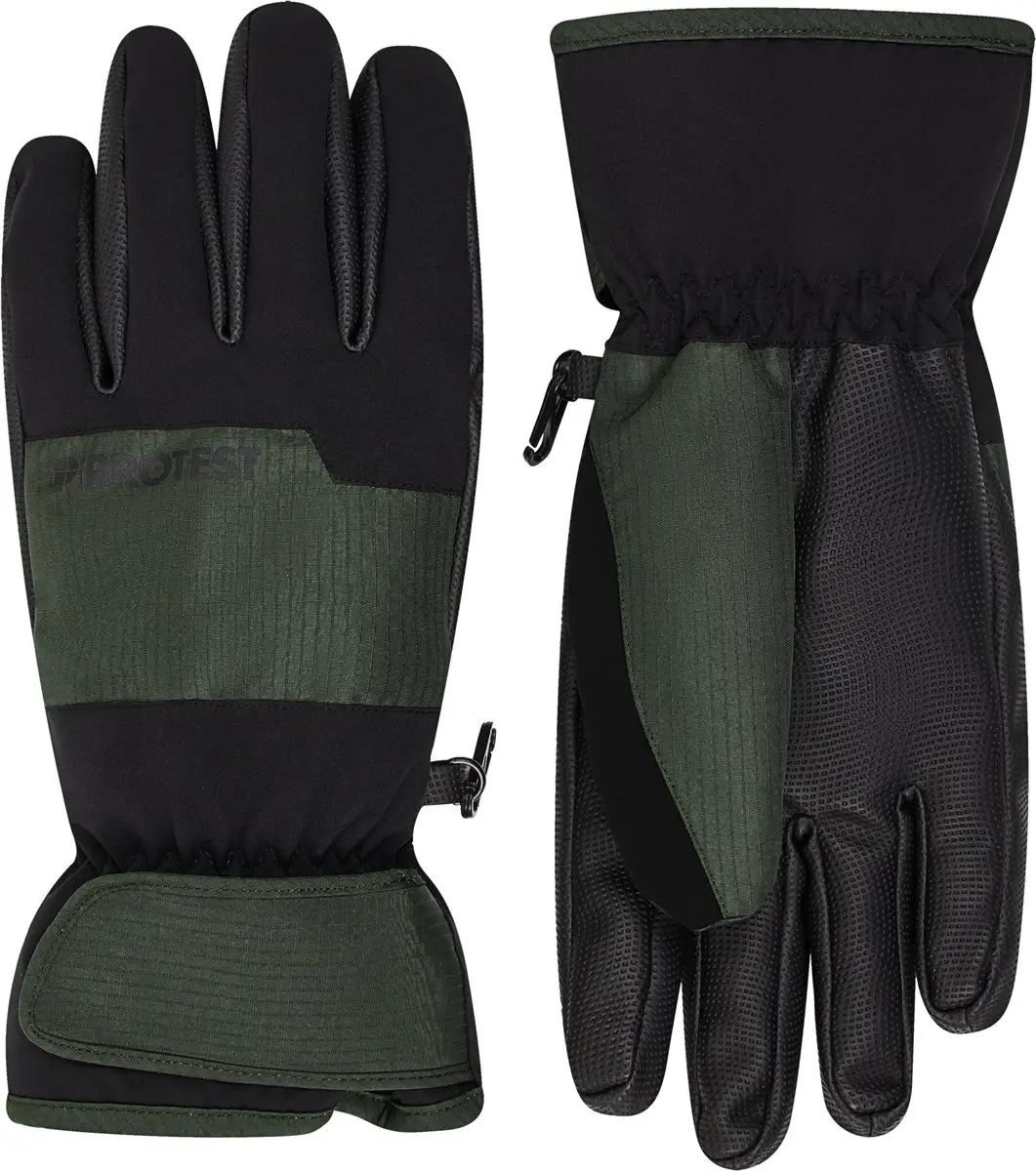 Protest Prtrazor Ski Handschoenen Heren - Waterkolom 20K - XL - Kale Green - afbeelding 4 van 6