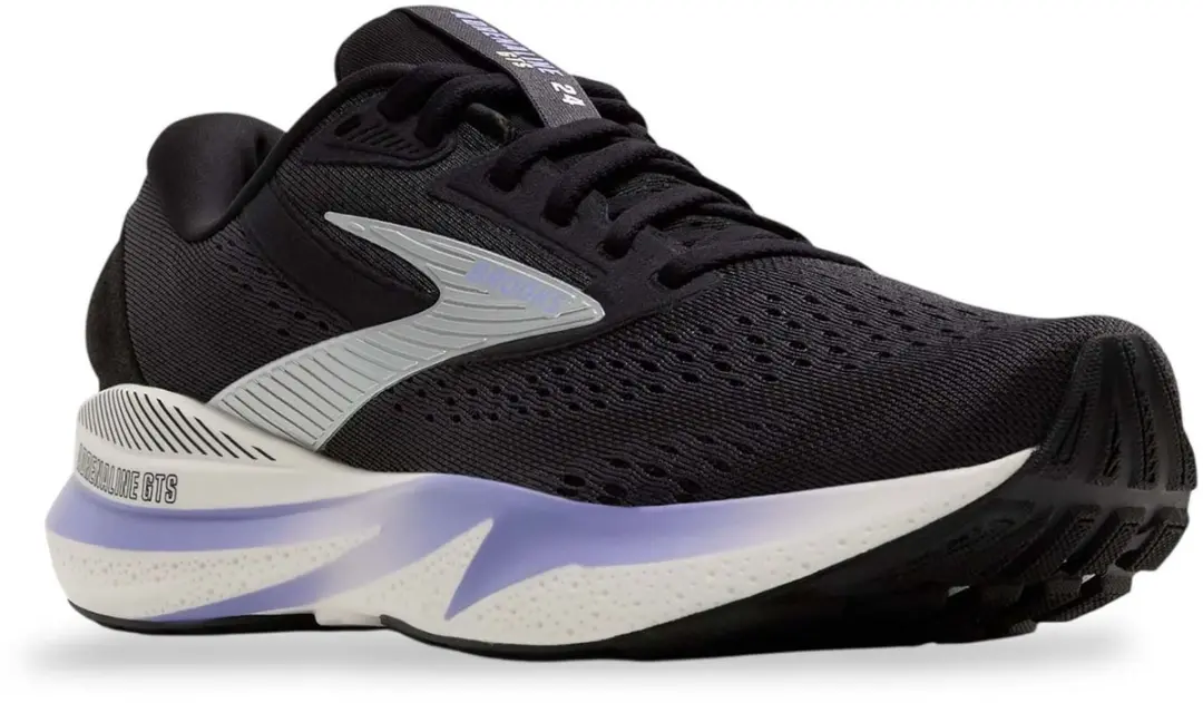 Brooks Adrenaline GTS 24 Dames Hardloopschoenen - 38 - Zwart/Wit/Lila