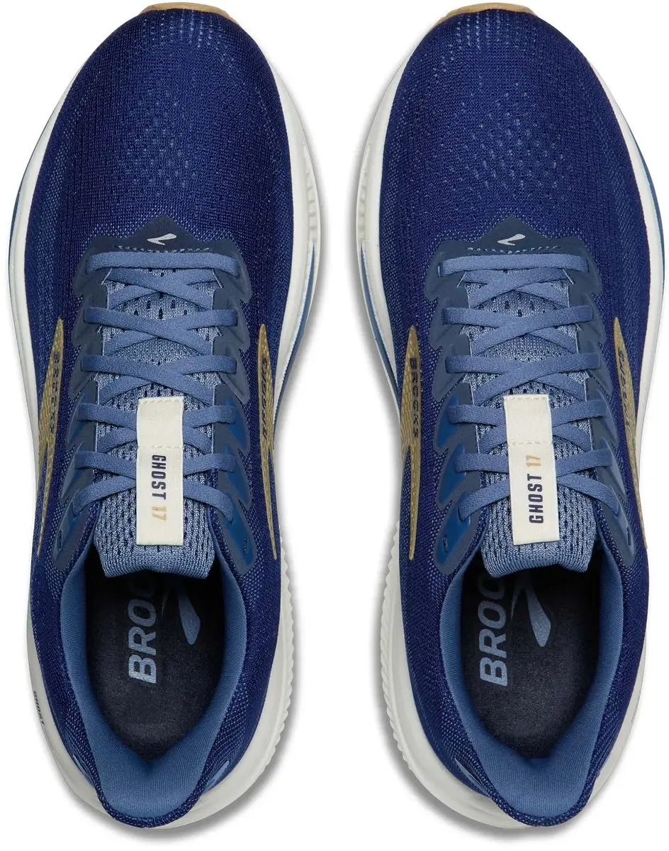 Brooks Ghost 17 Heren Hardloopschoenen - 44 - Donkerblauw/Wit