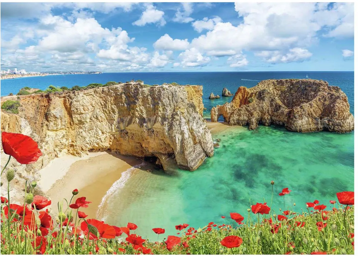 Ravensburger Klaprozen in de Algarve Puzzel 1000 Stuks
