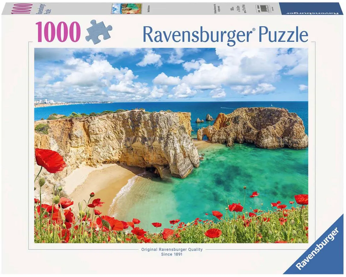 Ravensburger Klaprozen in de Algarve Puzzel 1000 Stuks - MPN 12000599
