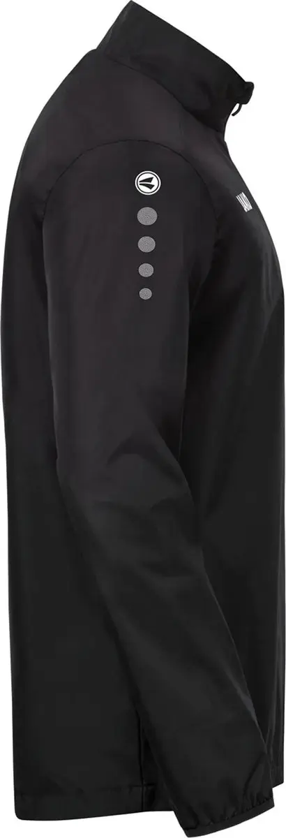 JAKO Rainzip Team Regen Sweater Junior 116 - Zwart