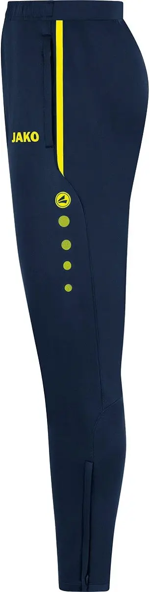 JAKO Allround Trainingsbroek Dames - Fluogeel/Marine 34