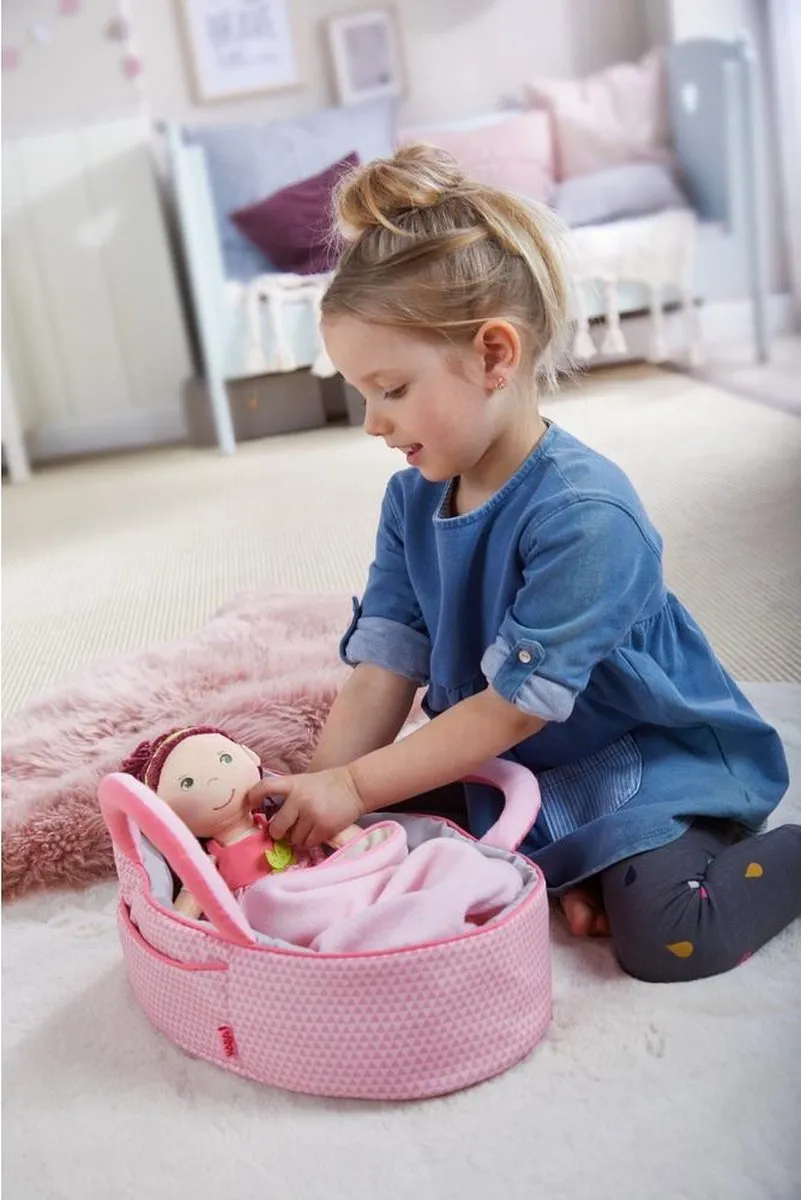 Haba Poppendraagtas - Roze & Rood